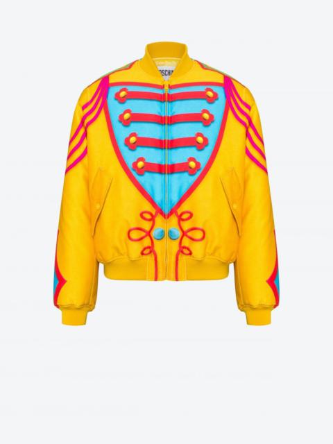 Moschino TROMPE L'ŒIL NYLON BOMBER JACKET