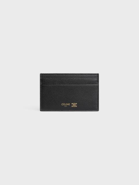 CELINE MEDIUM CARD HOLDER IN GRAINED SUPPLE CALFSKIN