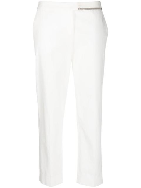 FABIANA FILIPPI beaded-trim tapered trousers