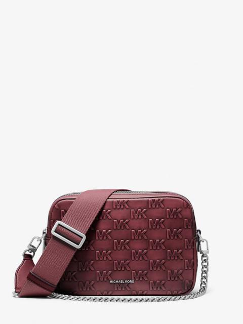 MICHAEL KORS Bryant Medium Burnished Leather Camera Crossbody Bag