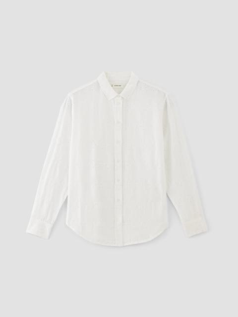 EVERLANE THE LINEN EYELET RELAXED SHIRT