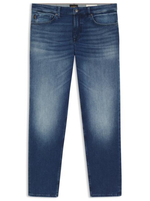 BOSS REGULAR-FIT TAPERED STRETCH-COTTON JEANS