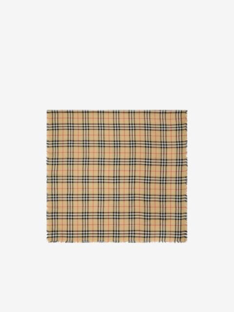 Burberry Check cashmere-silk scarf