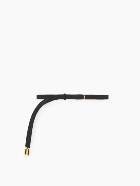 Victoria Beckham Dorian B Finite Belt In Black Soft Leather
