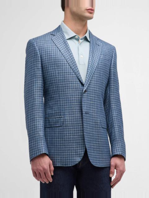 EMPORIO ARMANI Men's Check Sport Coat