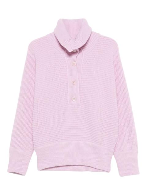 MAGDA BUTRYM high-neck button-placket jumper