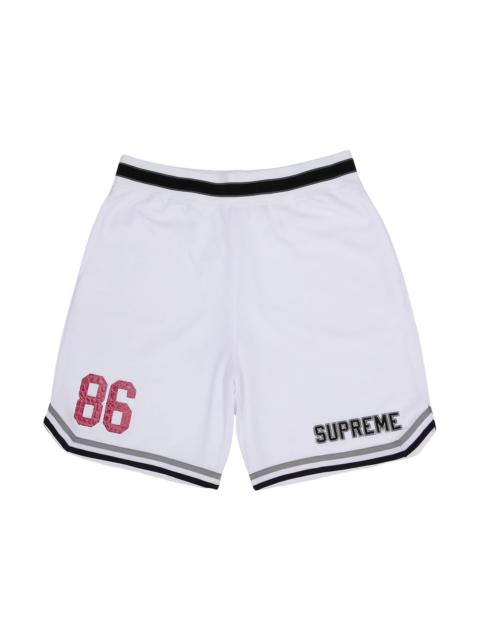 Supreme Supreme Faux Croc Basketball Short White