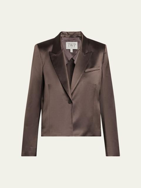 TWP Sawyer Satin Single-Breasted Blazer