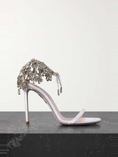 Moonwalk 105 crystal-embellished satin sandals