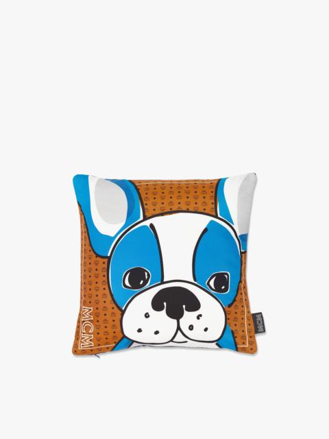 MCM M Pup Monogram Print Cushion