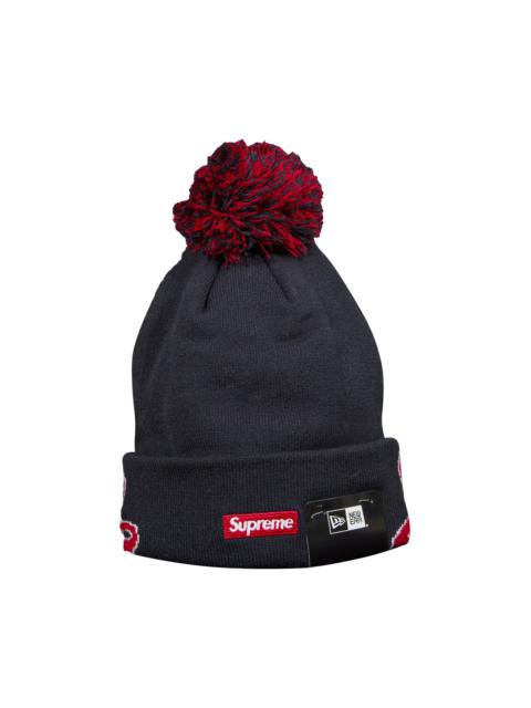 Supreme x New Era Script Cuff Beanie 'Navy'