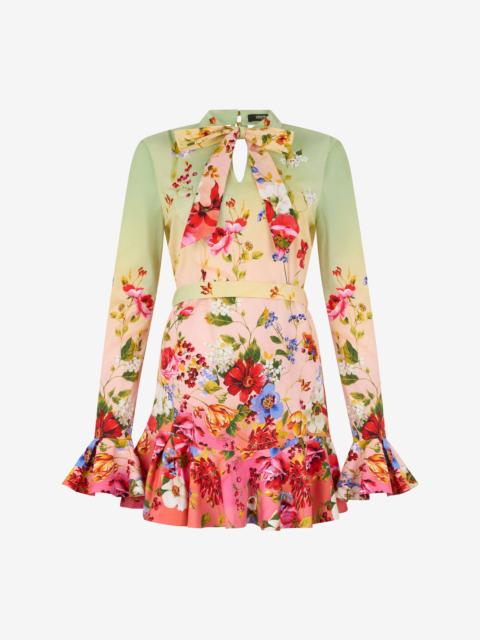 Roberto Cavalli Miami Print Mini Dress