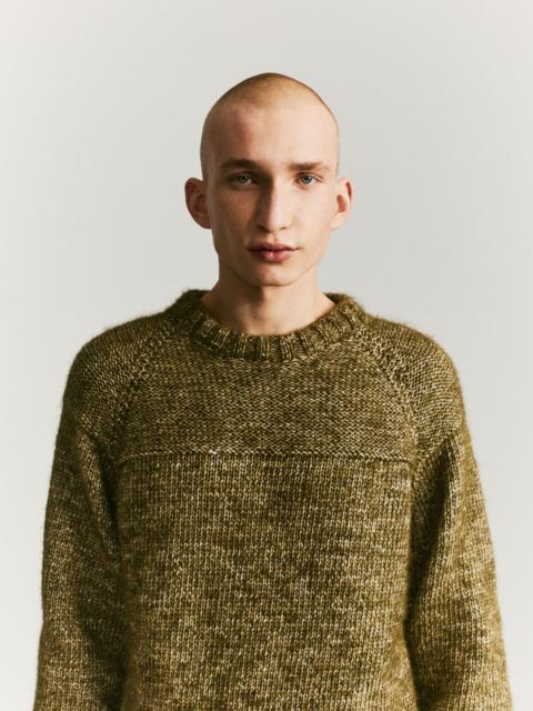 CASEY/CASEY MIX STITCH JUMPER - ALPACOT - KHAKI