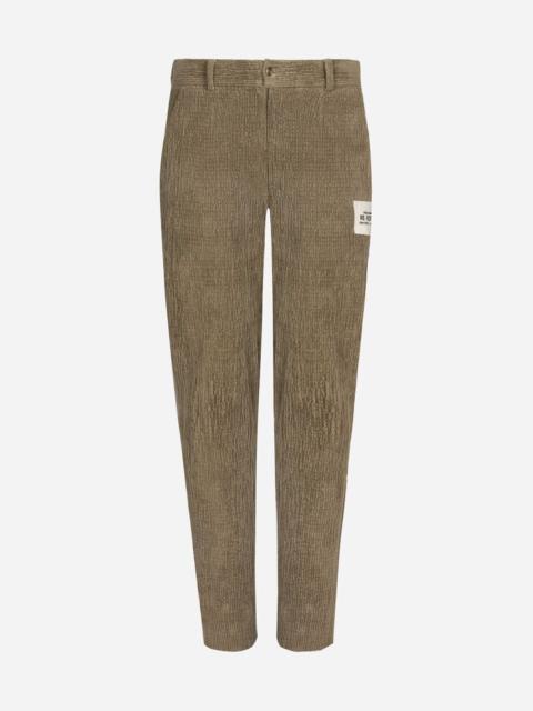 Dolce & Gabbana Corduroy pants with Re-Edition label