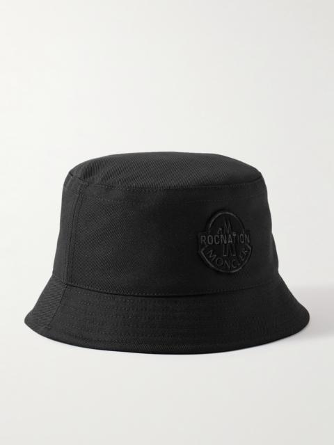 Moncler Roc Nation by Jay-Z Logo-Appliquéd Twill Bucket Hat