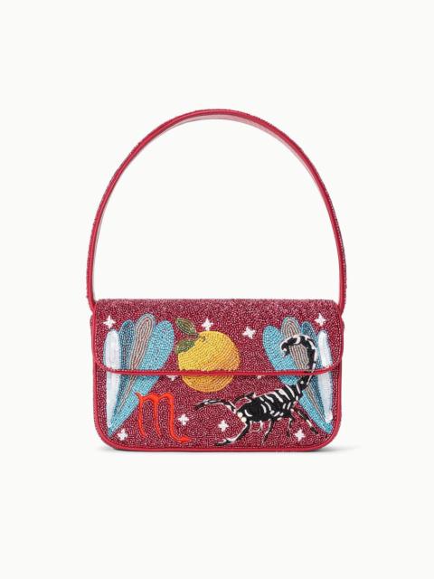 STAUD STAUD TOMMY ZODIAC BEADED BAG SCORPIO