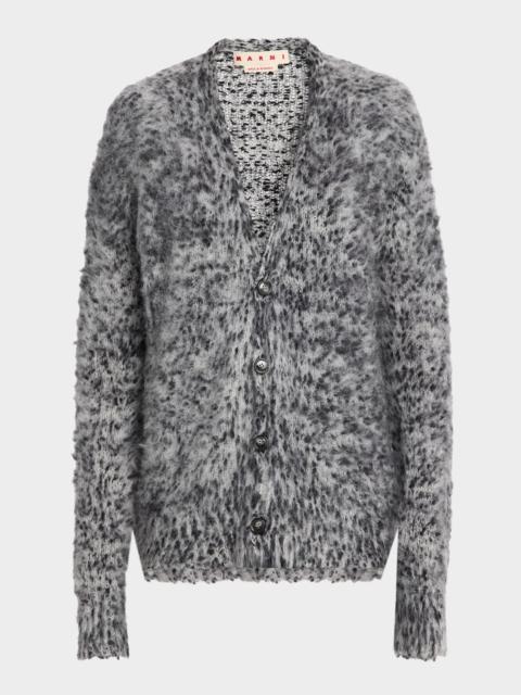 Marni Men's Oversized Alpaca Blend Cardigan
