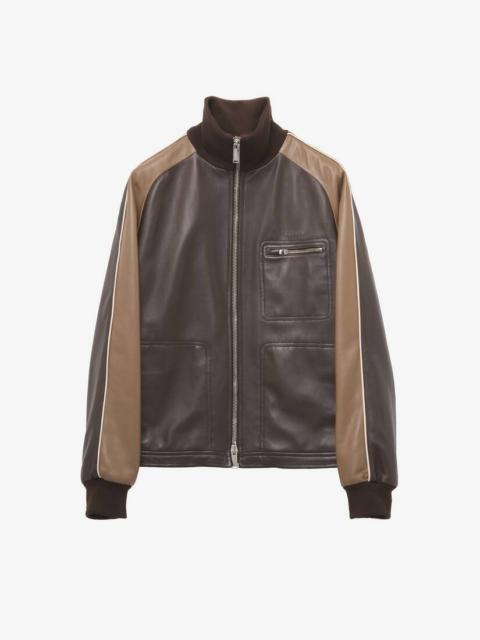 Alexander McQueen Leather Tracksuit Jacket
