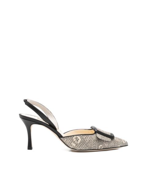 Manolo Blahnik Mayslibi buckle-detail slingback pumps