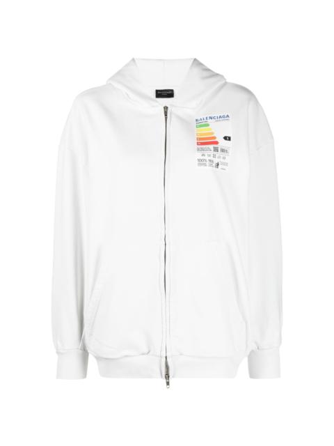 BALENCIAGA chest logo-print hoodie