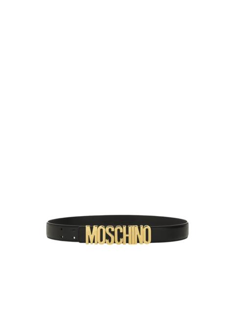 Moschino logo-buckle belt