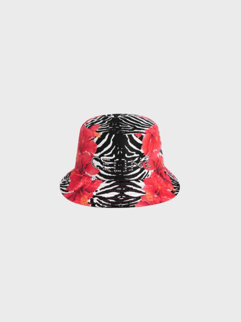 celine STUDS bucket hat in hibiscus zebra nylon