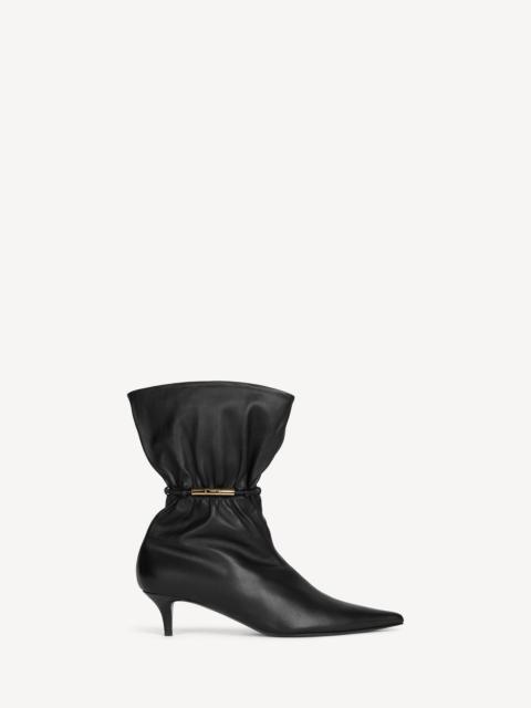 Balmain Sphynx smooth leather ankle boots