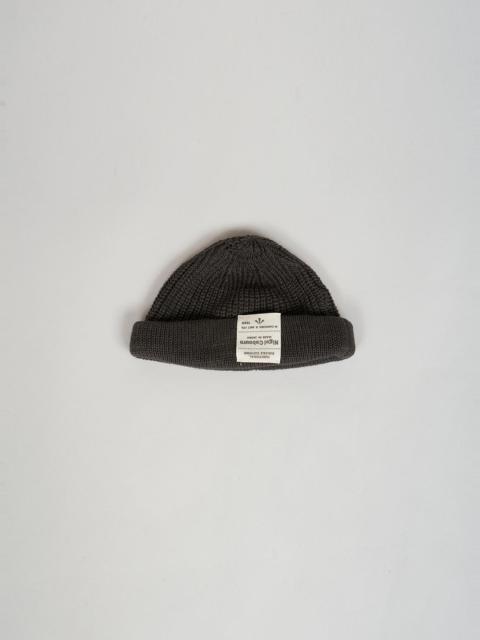 Nigel Cabourn Beanie (Linen) in Charcoal