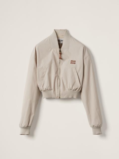Miu Miu Panama cotton blouson jacket
