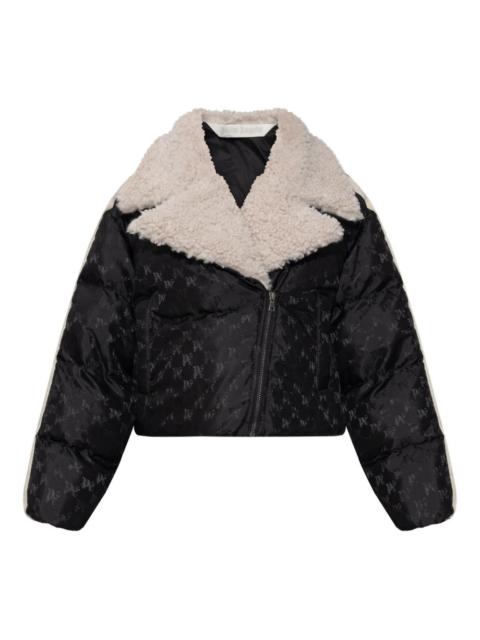 Palm Angels patterned faux-fur jacket