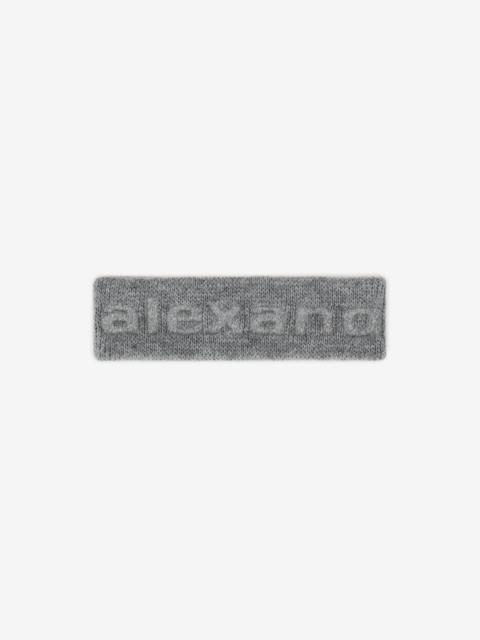 Logo headband in compact deboss