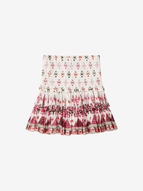 Isabel Marant Étoile NAOMI COTTON AND LUREX SHORT SKIRT