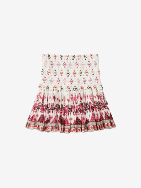 NAOMI COTTON AND LUREX SHORT SKIRT