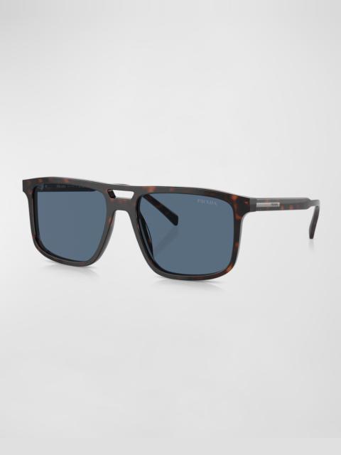 Prada Men's Acetate Square Sunglasses