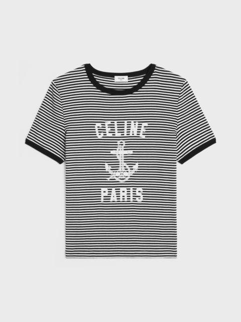 CELINE Celine 70's anchor T-shirt in striped jersey | REVERSIBLE