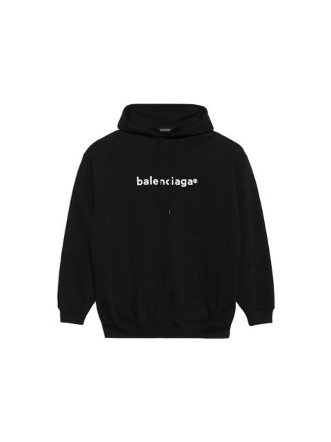 BALENCIAGA Men's New Copyright Medium Fit Hoodie in Black