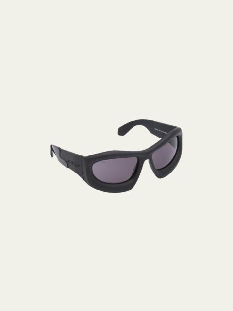 Off-White Men's Katoka Acetate Wrap Sunglasses