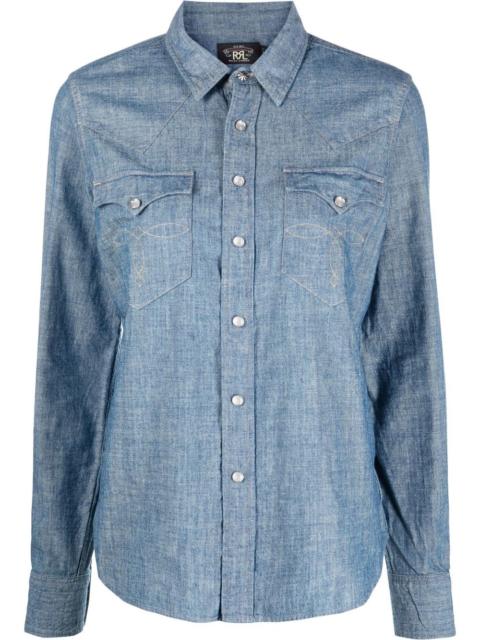 RRL by Ralph Lauren Buffalo denim western shirt