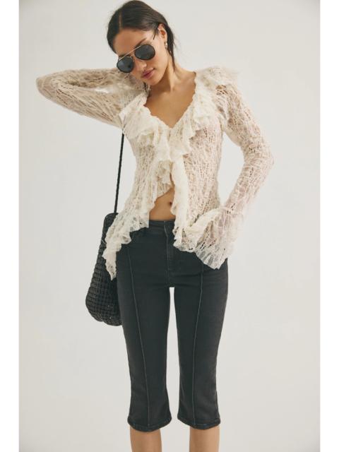 FREE PEOPLE We The Free Dusk To Dawn Capri Jeans