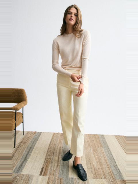 RENGGLI Cotton Twill Tailored Trouser yellow