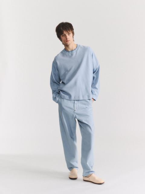 CASEY/CASEY WORKWEAR SWEATSHIRT - WEAVY JERSEY - GLACIER