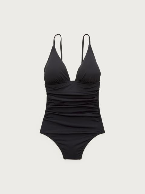 J.CREW Ruched V-neck one-piece