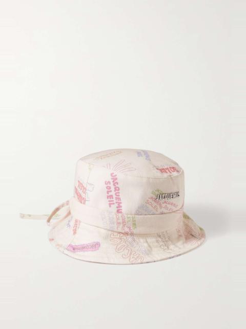 JACQUEMUS Gadjo printed cotton-twill bucket hat