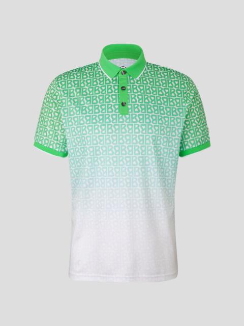 BOGNER Arno Functional polo shirt in Green/White