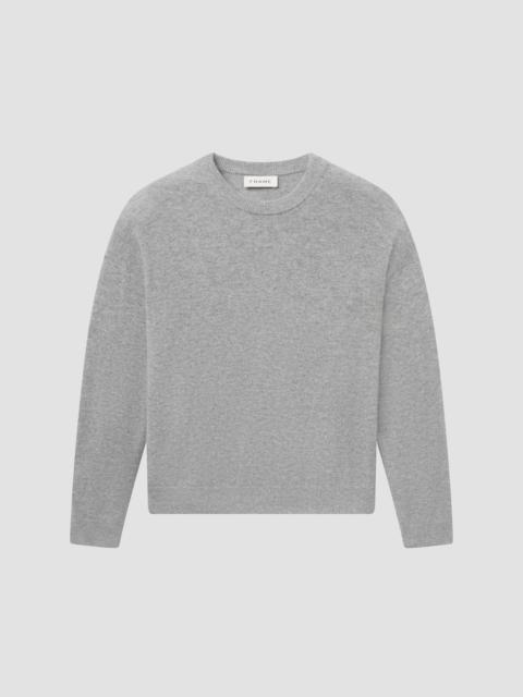 FRAME Men's Lightweight Cashmere Crewneck Sweater - Light Grey Melange