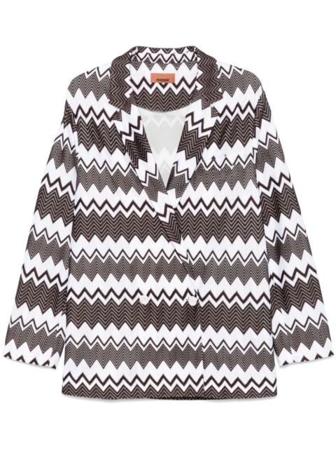 Missoni zigzag-motif blazer