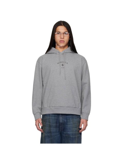 MM6 Maison Margiela Gray Logo Hoodie