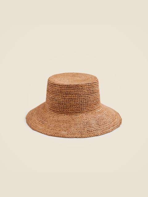 J.CREW Wide-brim raffia bucket hat