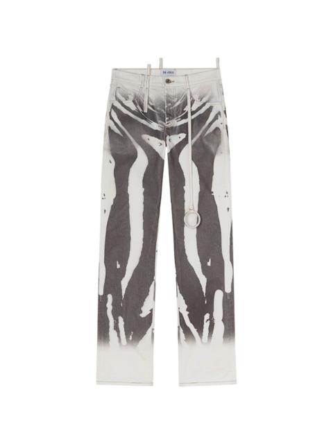 THE ATTICO abstract-print jeans