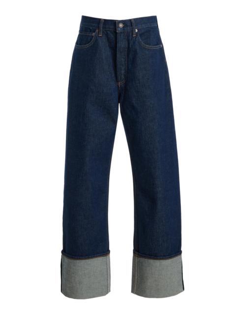 AGOLDE Big Cuff Rigid High-Rise Straight-Leg Jeans